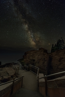 The Milky Way from Acadia National Parks Thunder Hole 