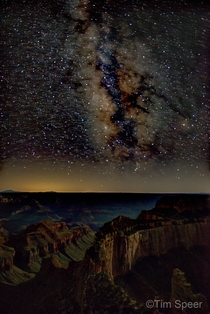 The Milky Way over Cape Royal Grand Canyon National Park Arizona x OC