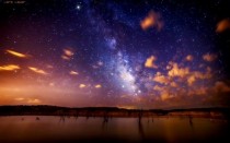 The Milky Way over Pueblo Reservoir Colorado 