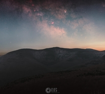 The Milky Way rising above the Light Pollution from NYC as captured from a lovely Catskills hike this past weekend 