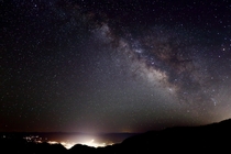 The Milky Way Shining Over The Wasatch Mountains 