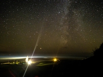 The milkyway besides StCatherines lighthouse isle of wight UK Shot using my phone