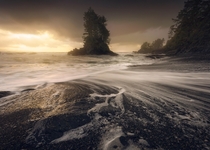 The moment the light broke through the clouds at the end of a storm on the West Coast of Vancouver Island  IG JayKlassy