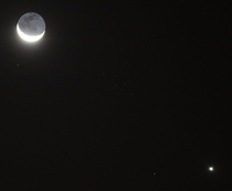 The moon Venus and M together 