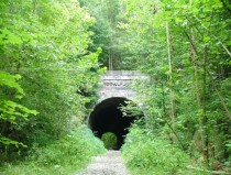 The Moonville Tunnel last remaining structure of the ghost town of Moonville Ohio 