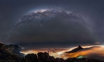 The Most Incredible Image of Cape Town Silhouetted by the Milky Way by Janik Alheit X