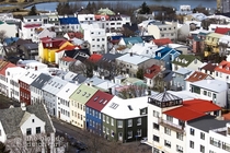 The multicolored houses of downtown Reykjavik Iceland  by The Blonde Dutch Girl x-post rIsland