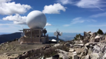 The National Weather Services Doppler radar on Mount Ashland Oregon 