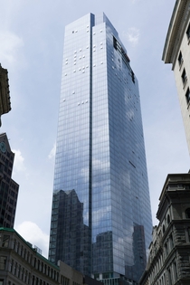 The nearly-finished Millennium Tower in Boston MA 