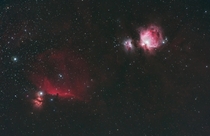 The Nebulae in the Belt and Sword of Orion 