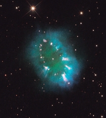 The Necklace Nebula a -trillion-kilometre-wide planetary nebula located about  light-years away in the northern constellation Sagitta