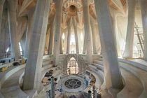 The new Sala Cruzero - The room that goes under the highest tower of the Sagrada Familia Planned for 