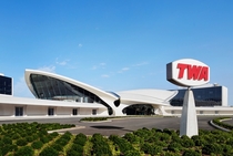 The newly refurbished TWA Hotel former TWA Terminal by Eero Saarinen New York City 