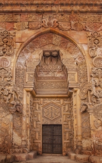 The north portal of the Divrii Great Mosque in Sivas Province Turkey Seljuk architecture