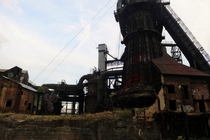 The old Carrie Furnace near Pittsburgh PA 