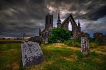 The Once Magnificent Church and Graveyard in Ireland now lies in ruins Photo by Jigs Fernandez 