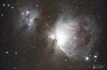 The Orion Nebula as seen by a DSLR from a darksite with very little light pollution 