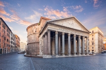 The Pantheon in Rome Italy Built as a roman temple by the emperor Hadrian its now a Catholic church