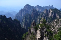 The peaks of Huangshan China 