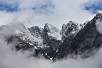The peaks of the Berchtesgadener Apls 