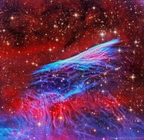 The Pencil Nebula Supernova Shock Wave by Greg Turgeon amp Utkarsh Mishra