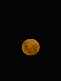 The pink supermoon from last night
