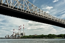The Queensboro Bridge and the Ravenswood No Big Allis Power Station In Queens New York 