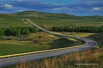 The road to Longview Southwest of Calgary Alberta  OS photo by Frank King