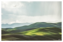 The rolling green hills of Livermore CA during the stormy weather yesterday The light is just magical 