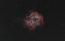 The Rosette Nebula captured in  hours from the backyard