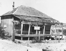 The saloon of Judge Roy Bean sometime after its heyday 