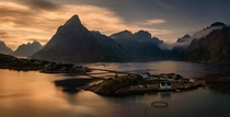 The small village of Sakrisy in the Lofoten Islands  xpost from rNorwayPics