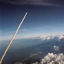 The Space Shuttle Challenger as it lifted off from Kennedy Space Center in  Credit NASA on the Commons