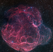 the Spaghetti Nebula seen toward the boundary of the constellations Taurus and Auriga David Lindemann