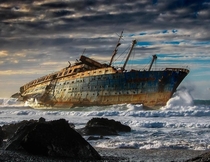 The SS America slowly rotting away in the Canary Islands since 