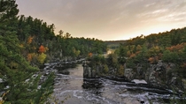 The St Croix River valley Taylors Falls MN 