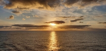 The sunrise from my balcony aboard a south pacific cruise 