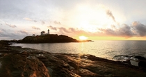 The sunrises at Nubble Lighthouse in Maine are incredible  OC