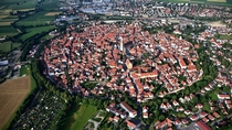 The Swabian village of Nordlingen in Bavaria Germany