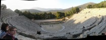 The theatre of Epidaurus Peloponnese Greece  years old amp an incredible acoustic until today 