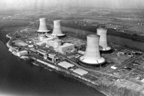 The Three Mile Island Nuclear Generating Station in Dauphin County Pennsylvania near Harrisburg USA