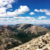 The tippy top of Colorado Mt Elbert -  ft 