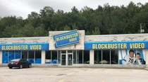 The township of Georgian Bluffs Ontario in Canada has one of the last preserved abandoned Blockbusters in the world