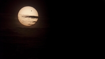 The Transit of Venus over the setting sun 