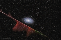 The Triangulum Galaxy M amp The Meteor Credit Aman Chokshi