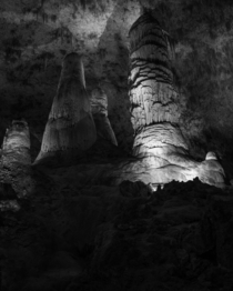 The Twin Domes in Carlsbad Caverns 