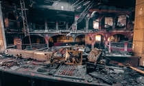 The un-photoshopped picture of the burnt down club in Austria
