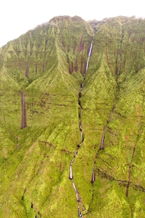 The very wet and very steep slopes of central Kauai 