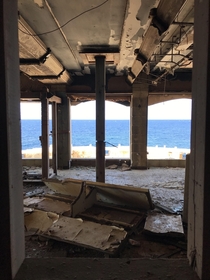 The view from an abandoned villa