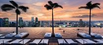 The view from Marina Bay Sands Singapores Infinity Pool